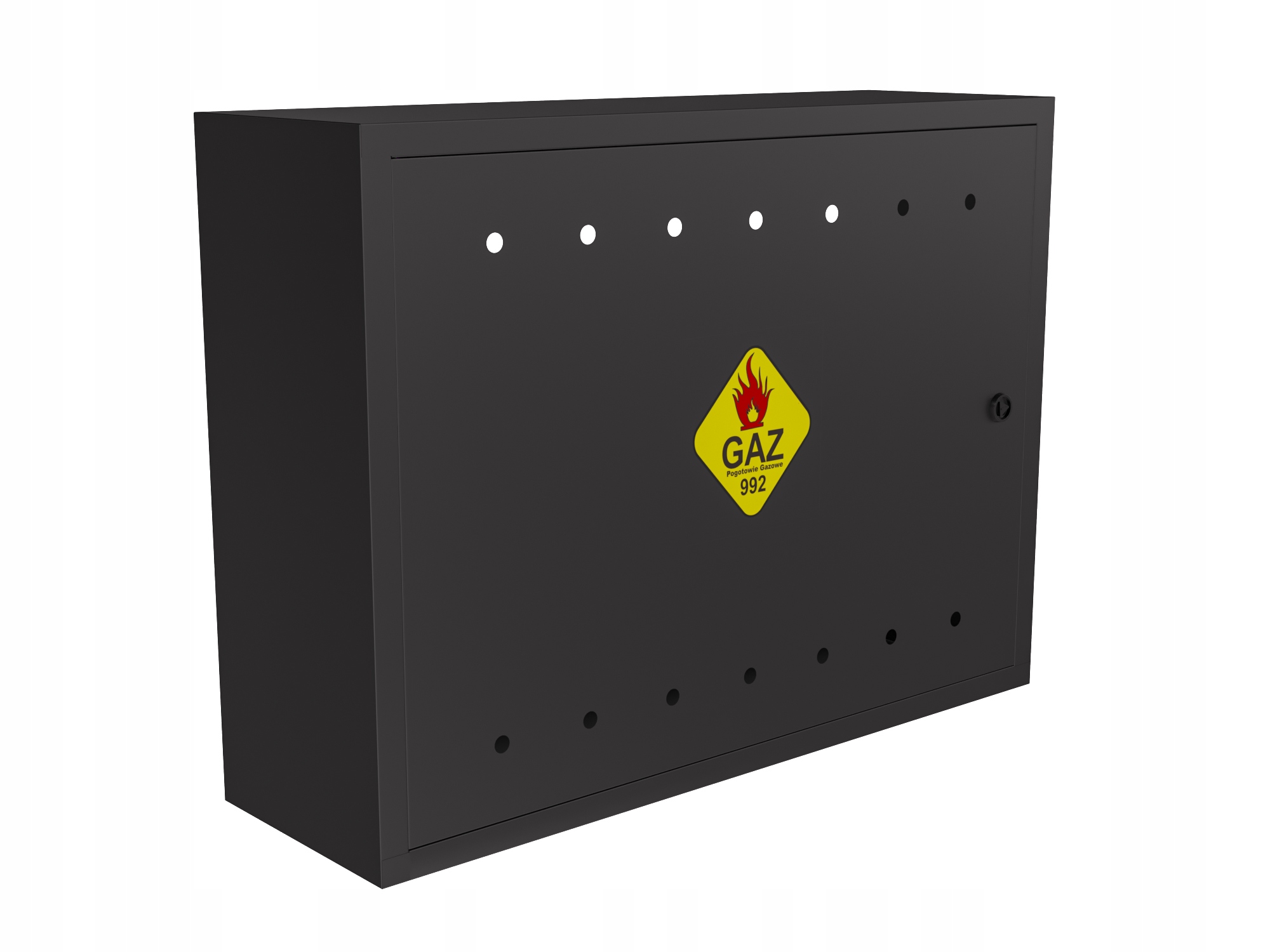 Gazová Skrinka 60x80x25 Gaz Čierna