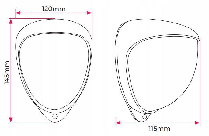 ZEWNĘTRZNA REGULOWANA CZUJKA GJD D-TECT1 ANGIELSKA Typ alarmu przewodowy