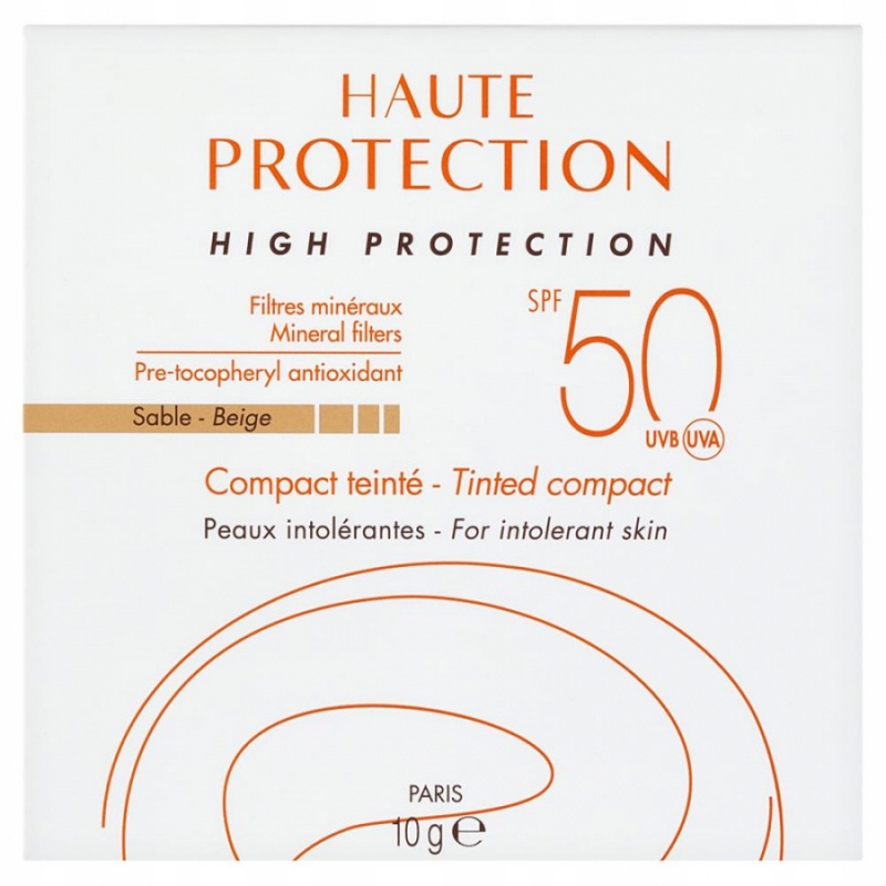 Avene podkład mineralny do skóry wrażliwej SPF50+ piaskowy beż 10g
