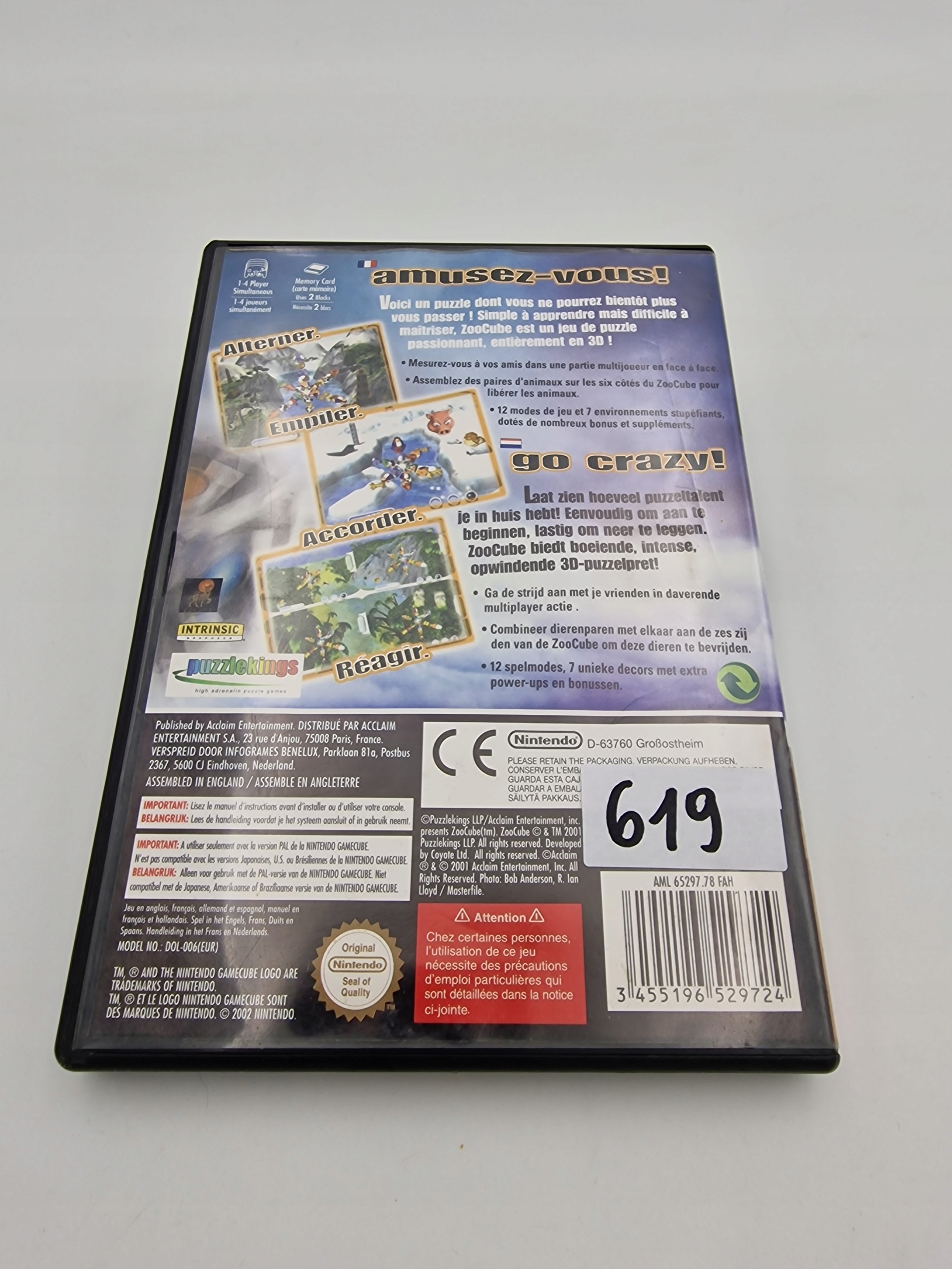 NINTENDO GAMECUBE ZOOCUBE Platforma Nintendo GameCube