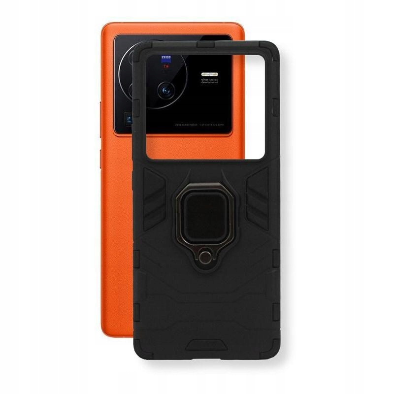 

Etui Pancerne Ring Armor do Vivo X80 Pro czarne