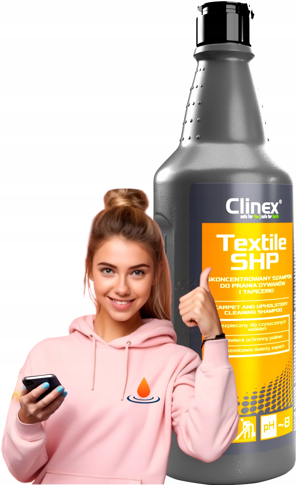 CLINEX TEXTILE SHP 1L szamon do dywanów, tapicerki