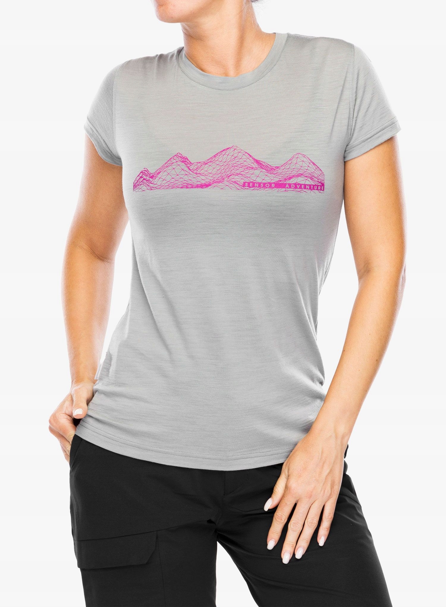 Dámské tričko Sensor Merino Active Pt Tee S/s grey mountain M