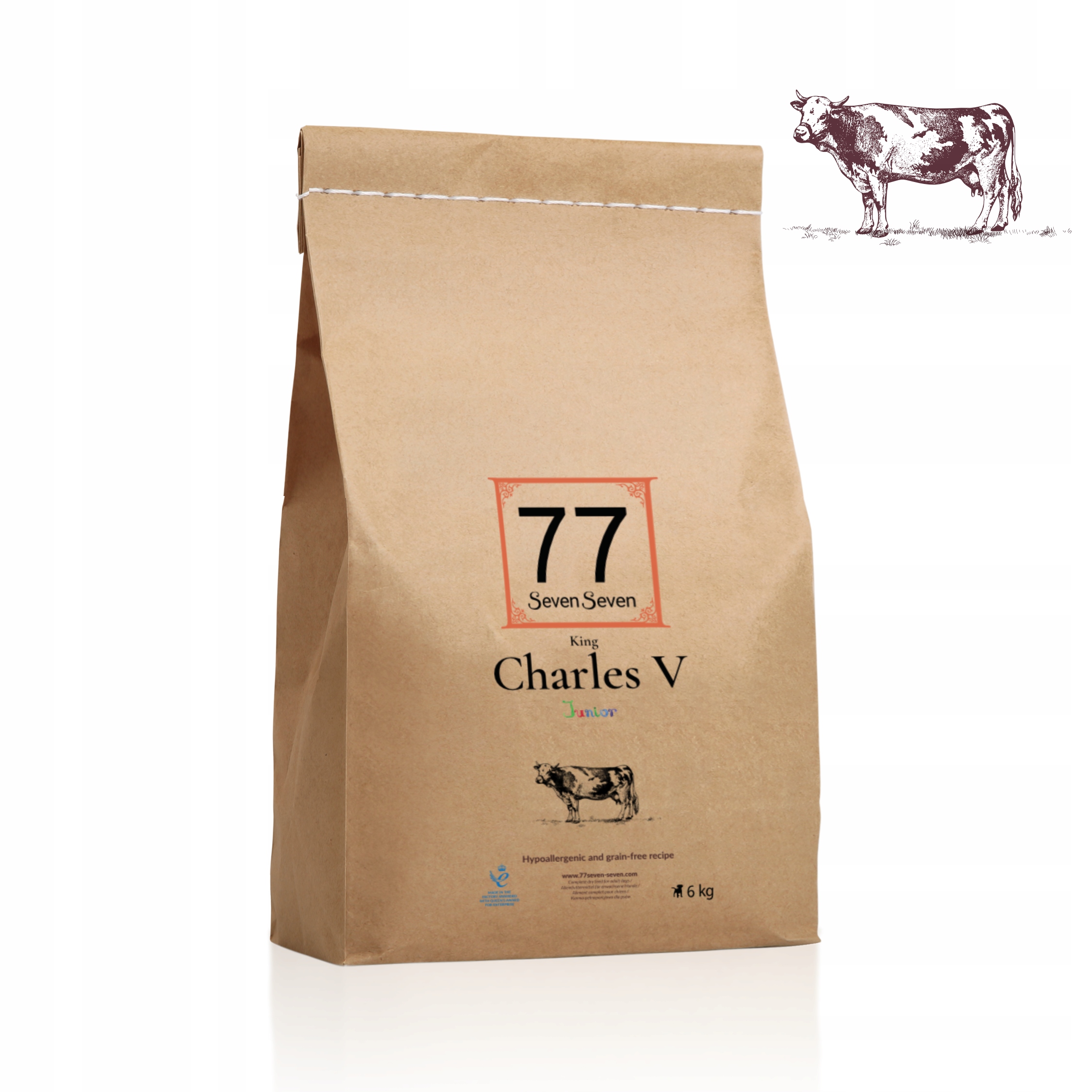 Junior Charles V 6kg z wołowiną 77 Petfood