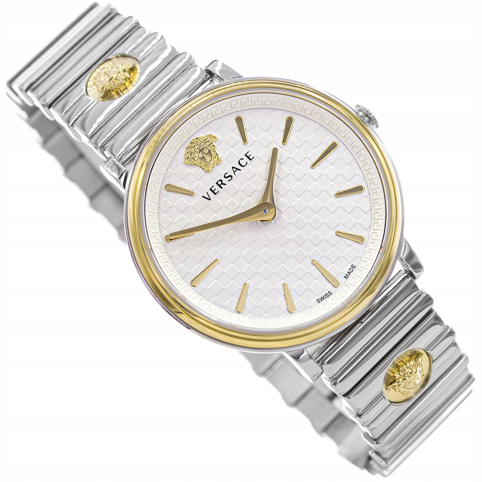 Dámské Hodinky Versace VE8104922 V-circle Stříbrné, Originální