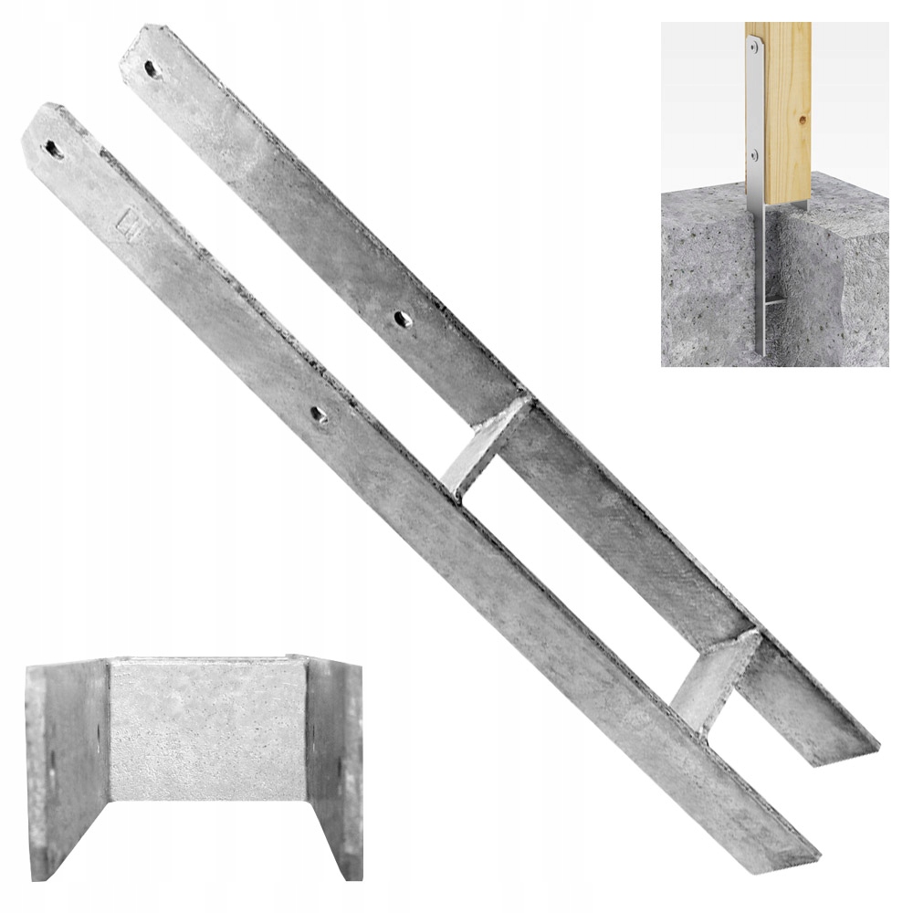 

Podstawa Słupa Kotwa Wspornik Typu H 70x600 PSH70