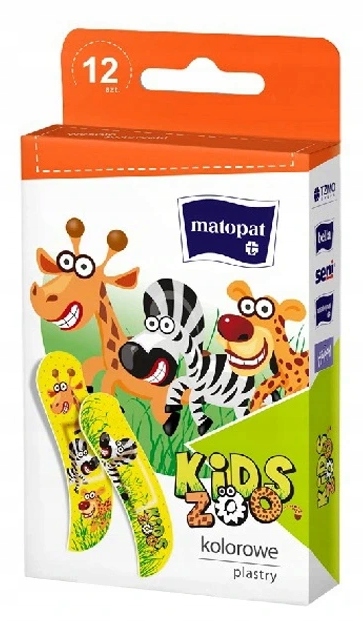 

Plaster Z Opatrunkiem Dla Dzieci Kids Zoo op.12szt