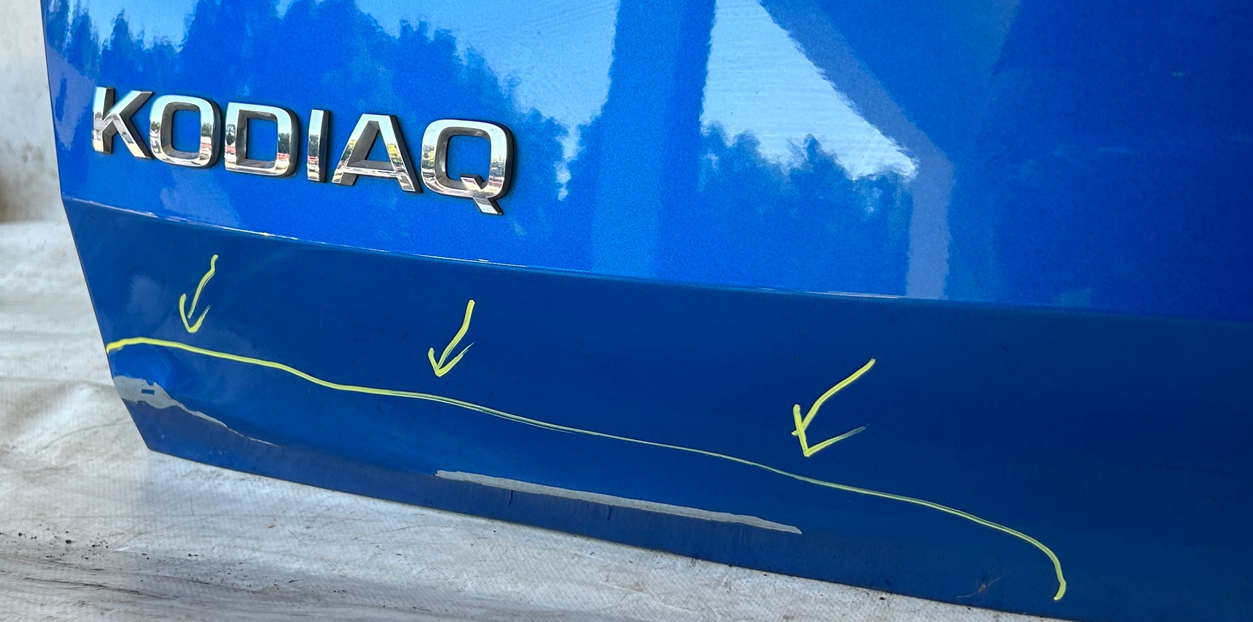 trunk door boot rear part rear SKODA KODIAQ