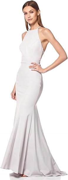 Jarlo Večerní Šaty Šedé S Maxi Zipem A Výšivkou 44 Jsj