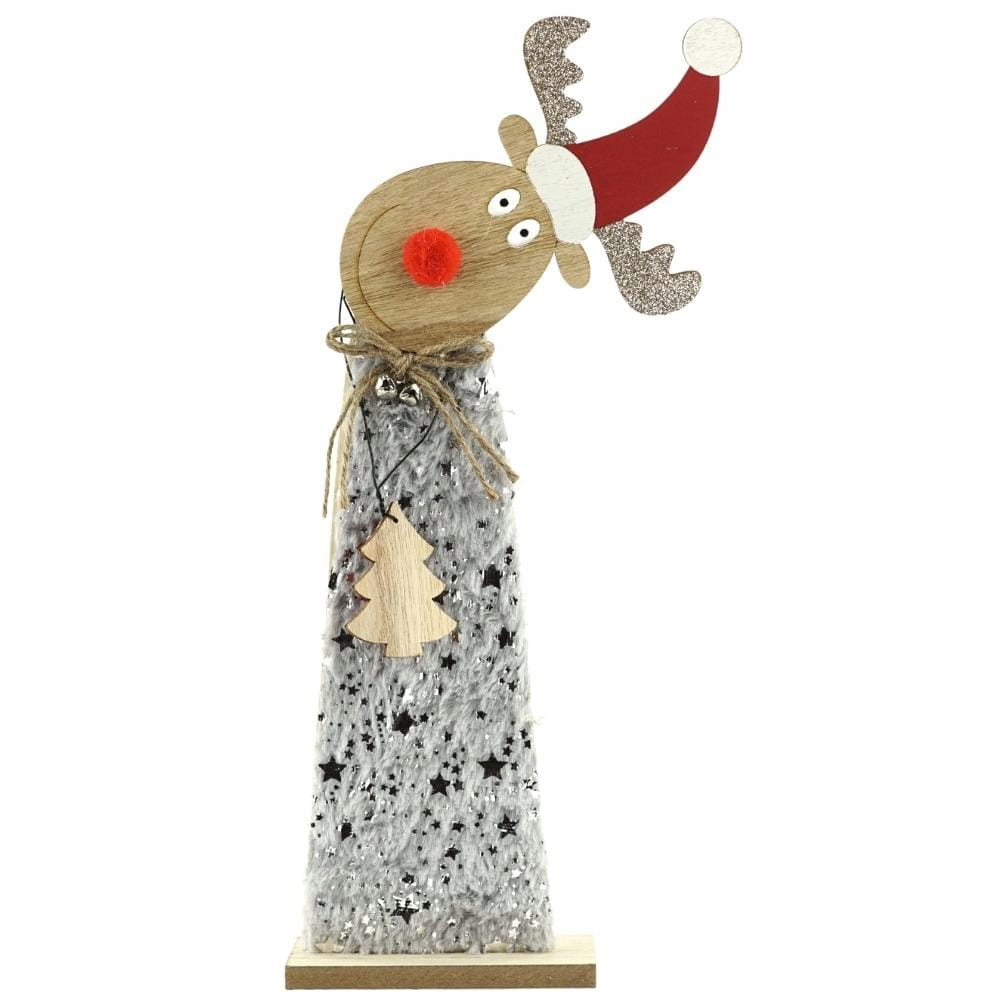 

Renifer Figurka Drewniana Na Święta Mikołaja