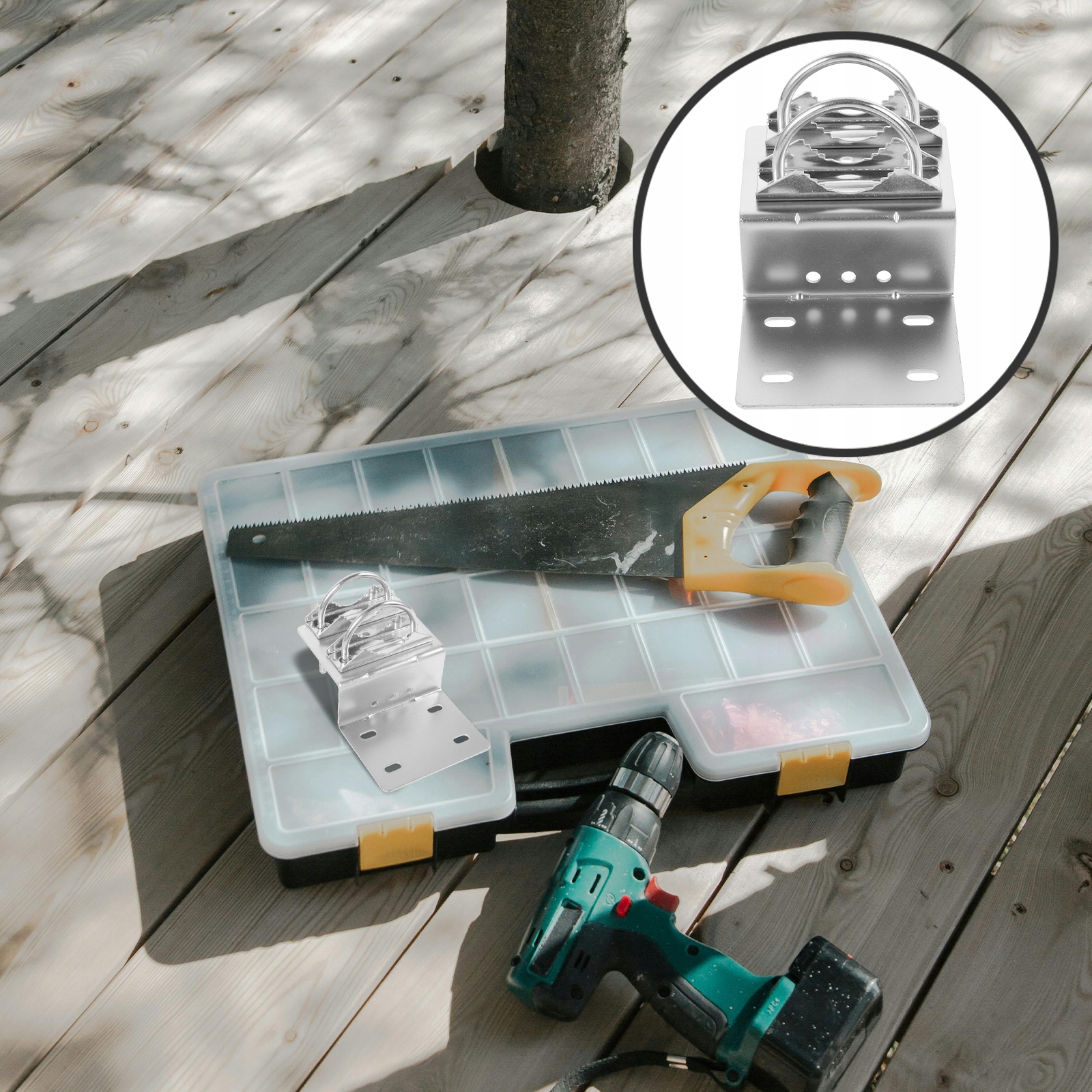 UCHWYT ANTENOWY DO MONTAŻU UCHWYTU ANTENOWEGO Kolor mebla srebrny