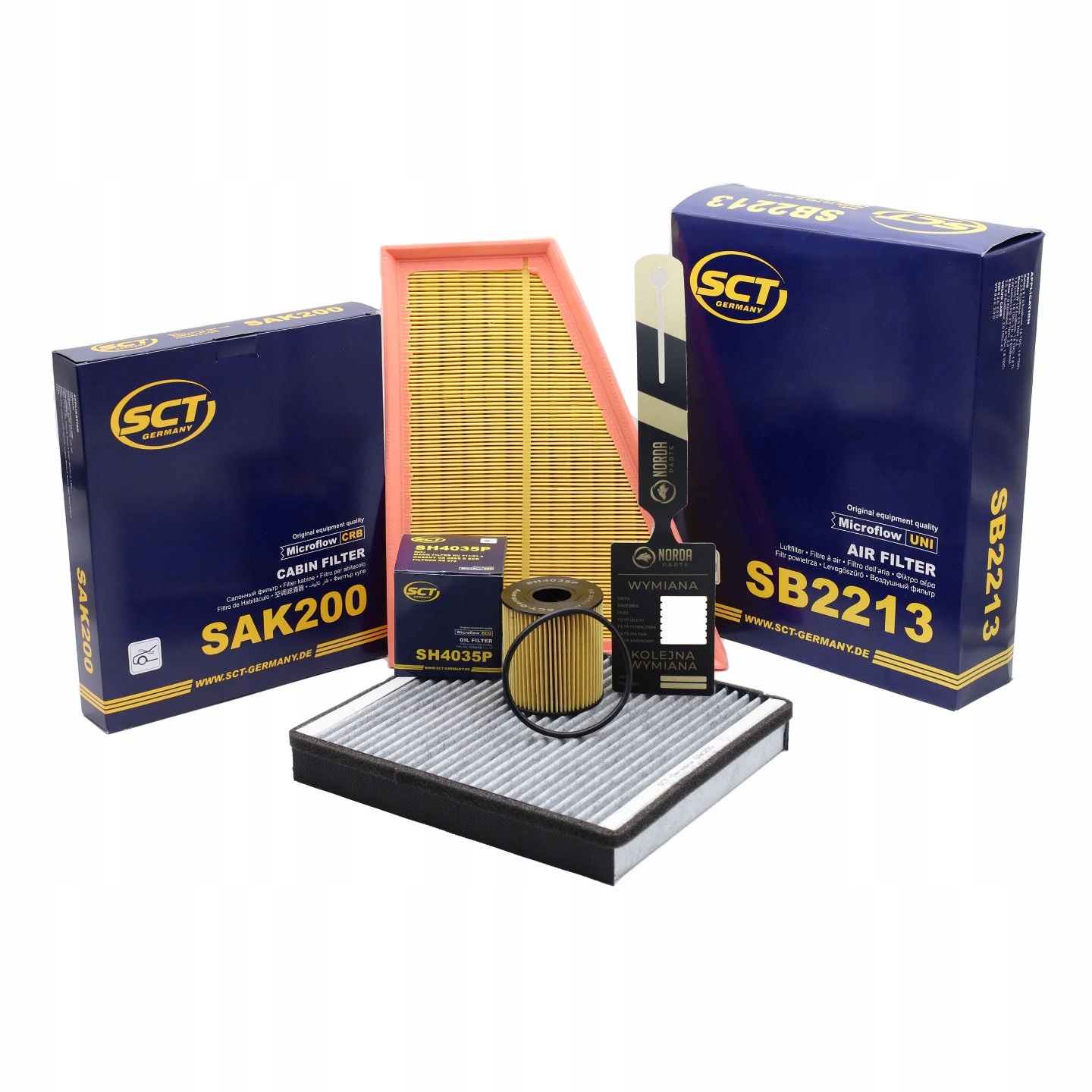 Zestaw Filtrów SCT do Ford Galaxy Mondeo Mk4 IV 2.0 Tdci