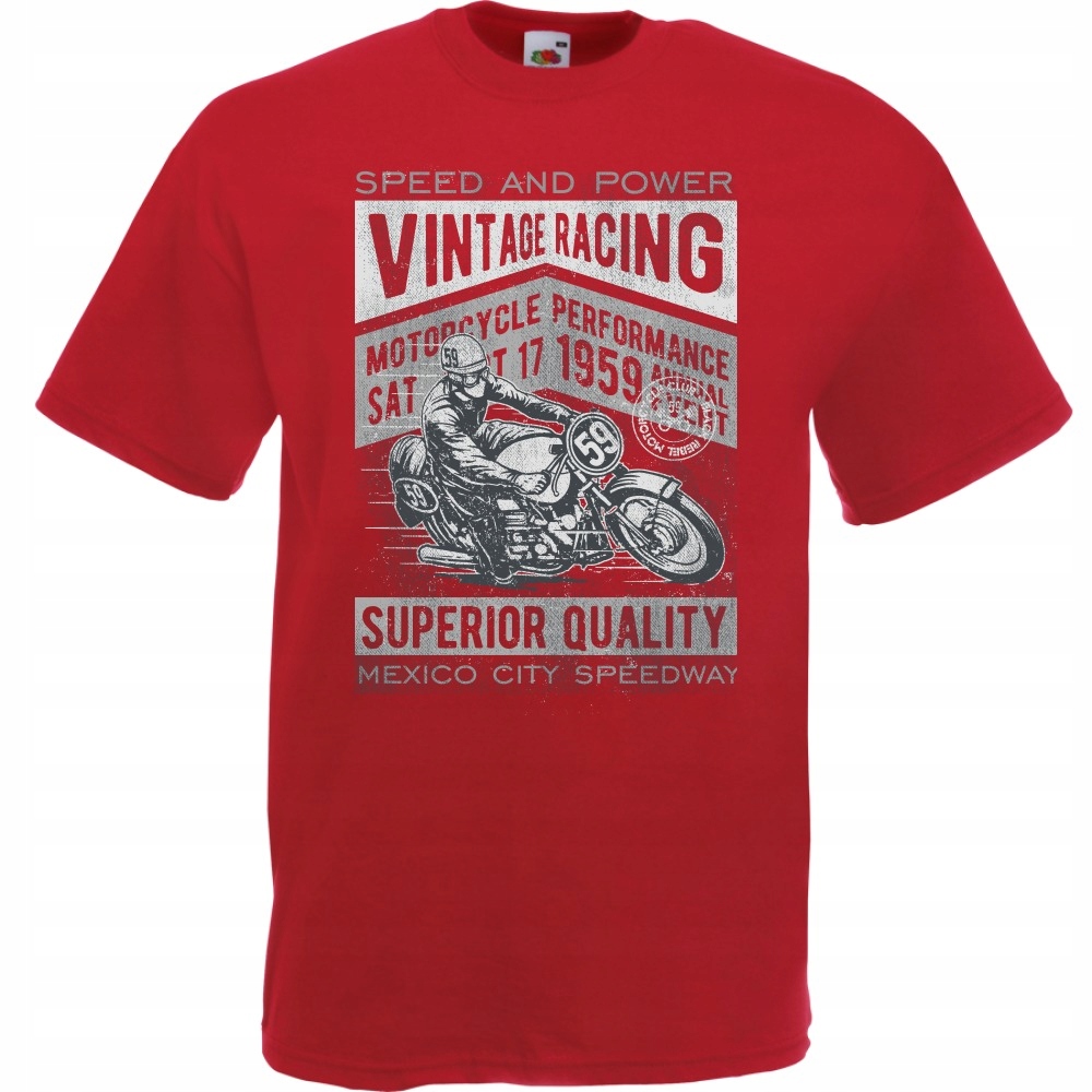 

Koszulka motocykl motocyklista vintage racing L