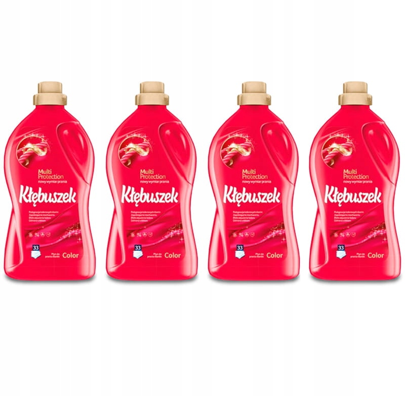 Klubíček Color Tekutý prací prostředek na barevné prádlo 4 x 1,82 l