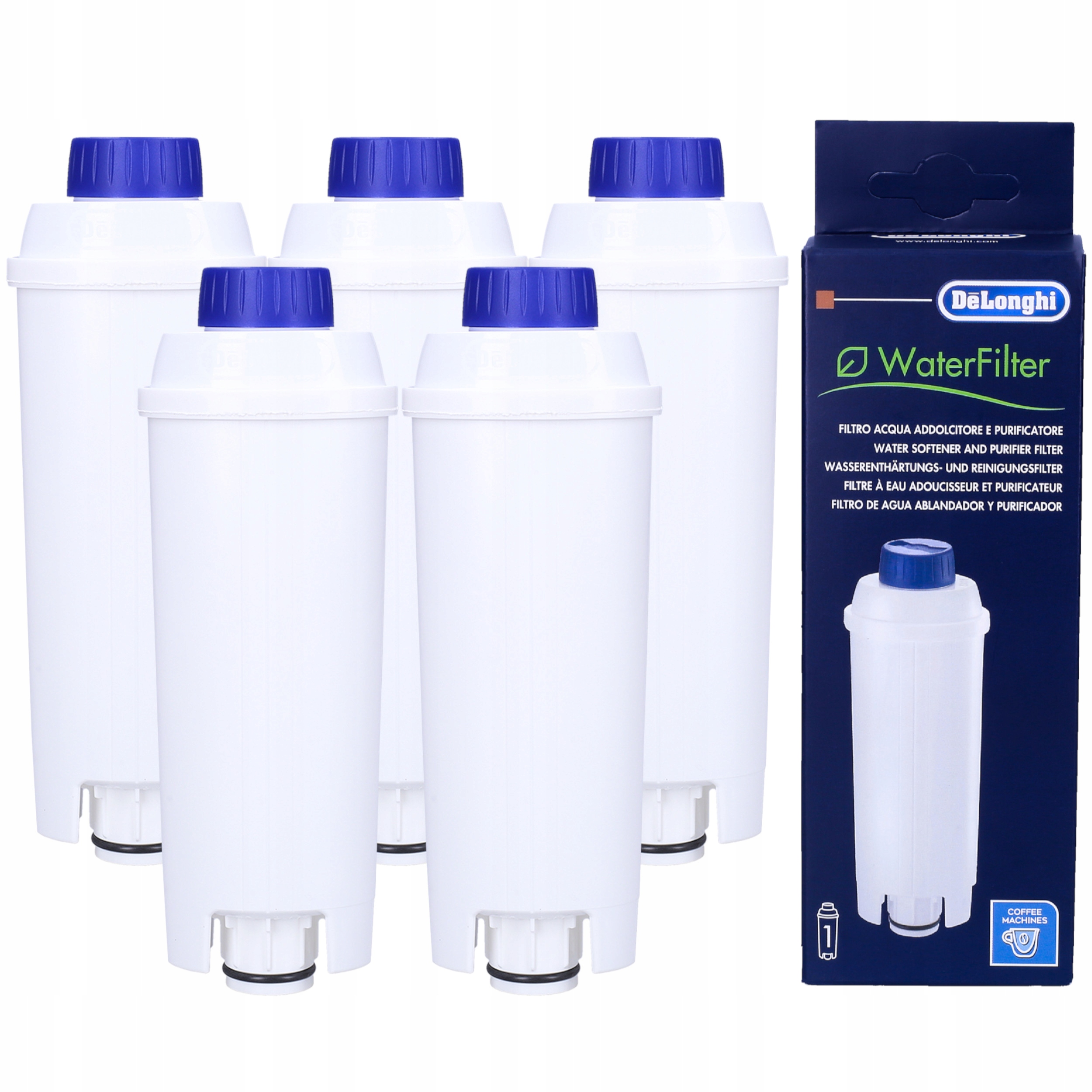 

5 x Filtry do ekspresu Delonghi SER3017 Dls C002
