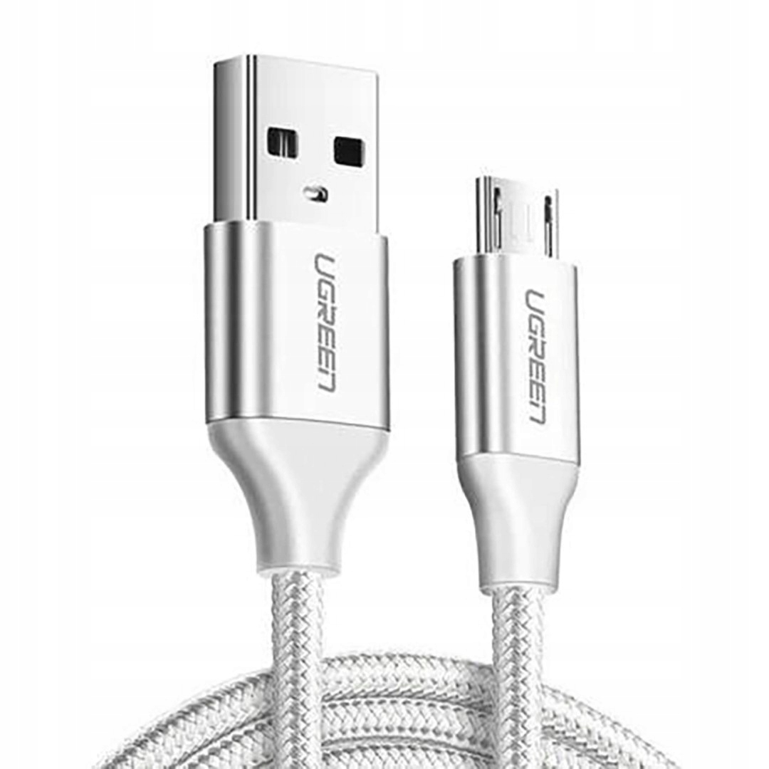 UGREEN micro USB QC 3,0 2,4A 2m Biały