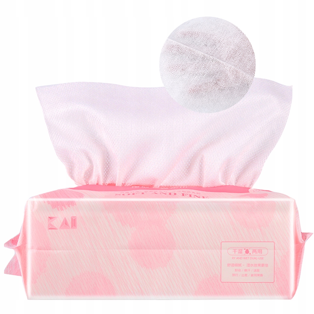 100SZT Jednorazowe Bawełniane Ręczniki Do Twarzy Mokre/suche Czerwone