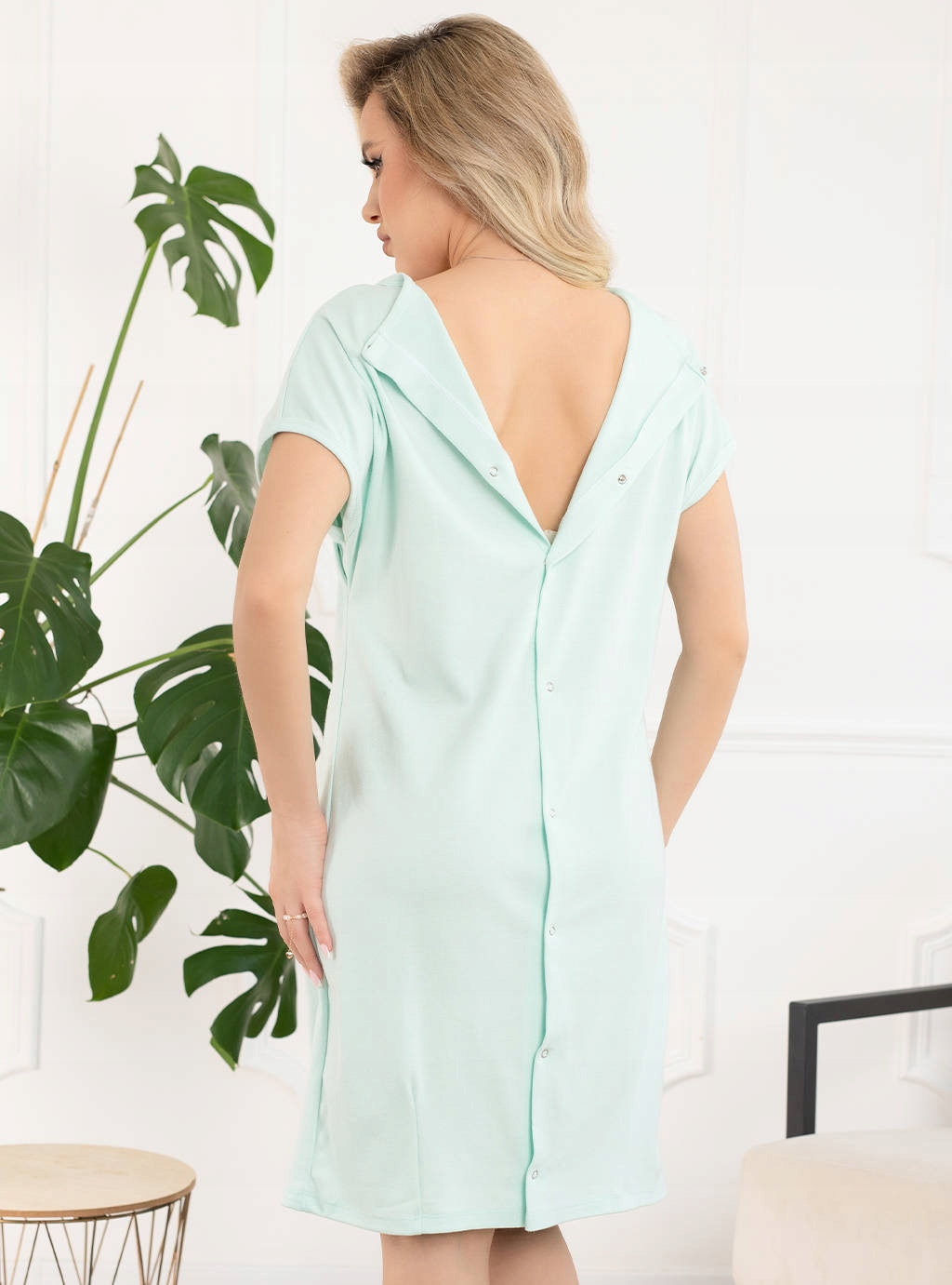 KOSZULA NOCNA CIĄŻOWA DO KARMIENIA NA NAPY M Rozmiar M