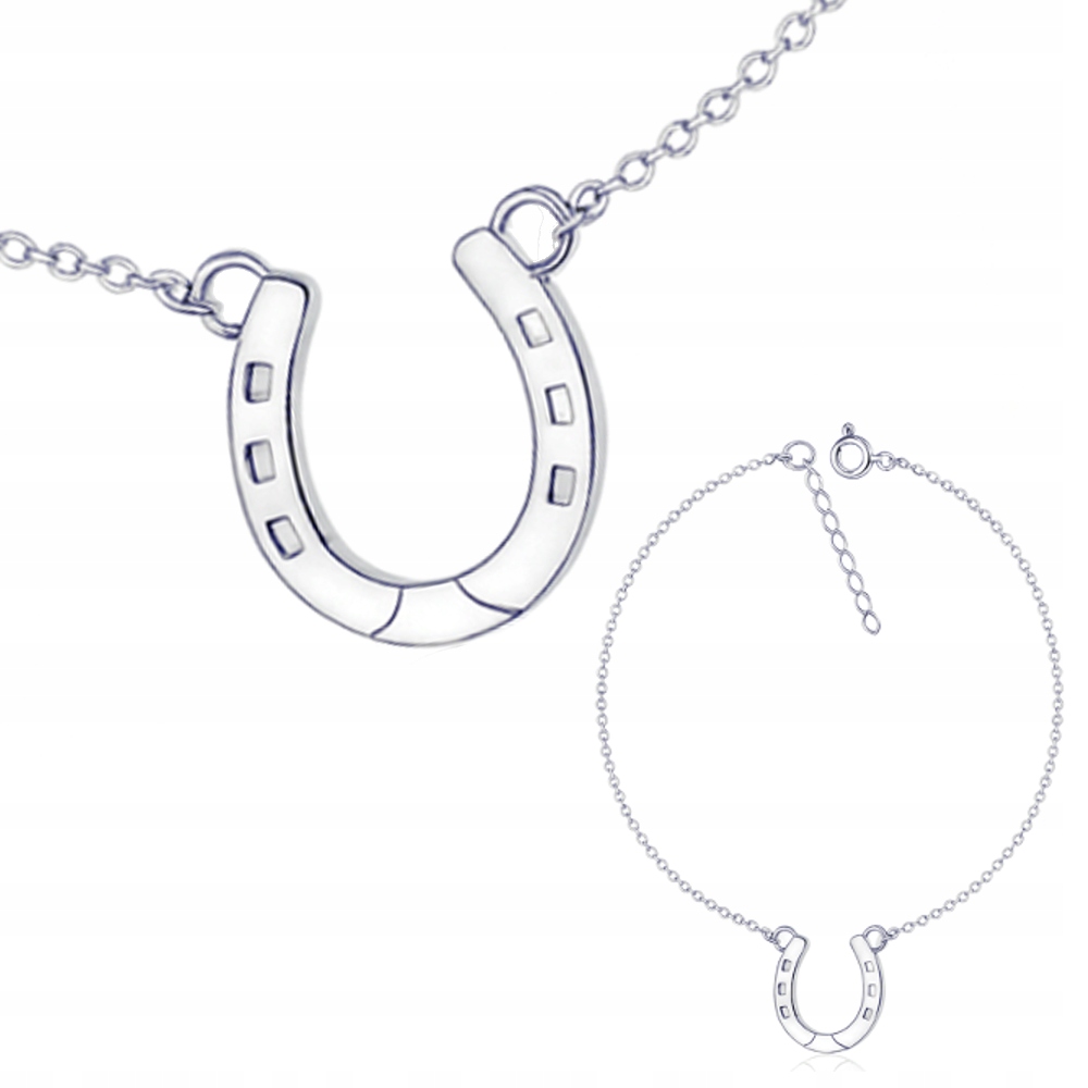 Stříbrný náramek Velká podkova Symbol štěstí Stříbro 925