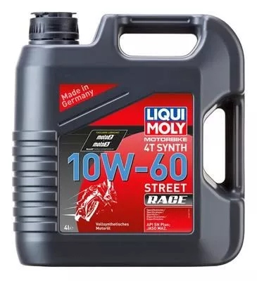 МАСЛО LIQUI MOLY 10W60 4L 4T MOTORBIKE RACE SYNTH.