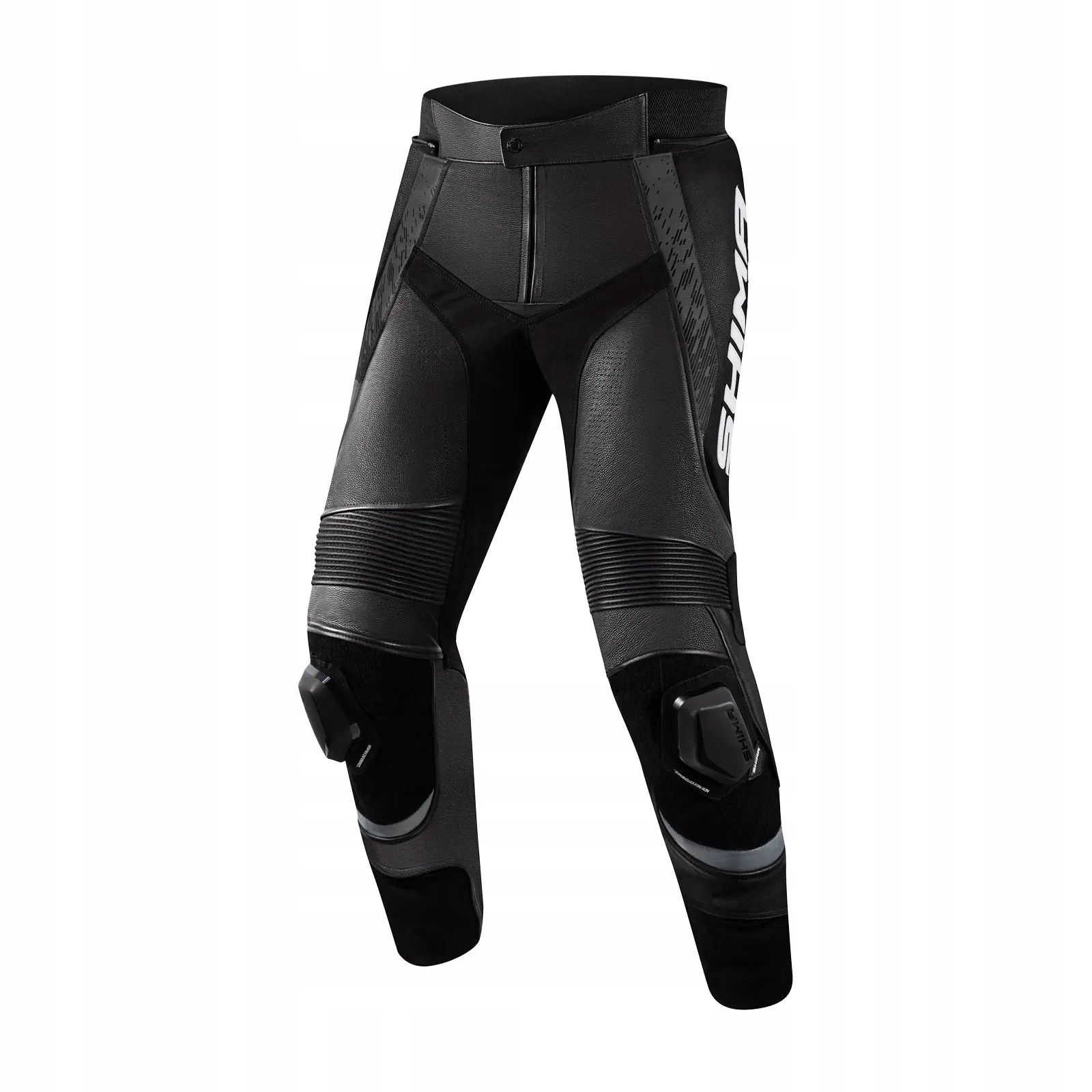 Kožené motocyklové nohavice Shima Str 2.0 Black 56