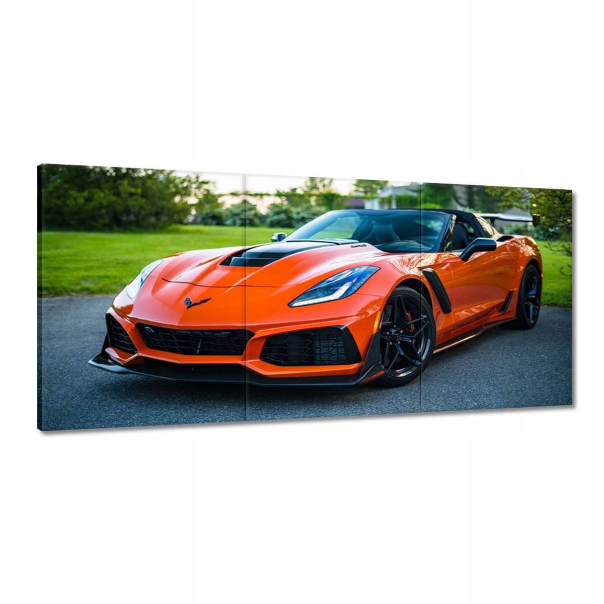 Obrazy 210x100 Oranžové auto