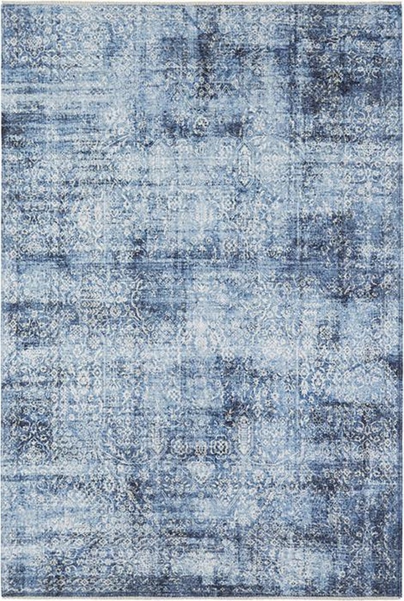 Modrý koberec do obývačky, Tabriz Bela 160 x 230 cm