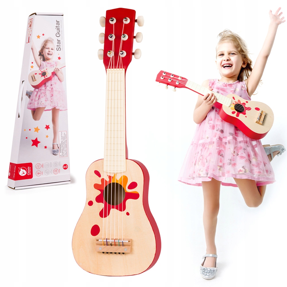 

Gitara Drewniana dla dzieci Zabawka Classic World