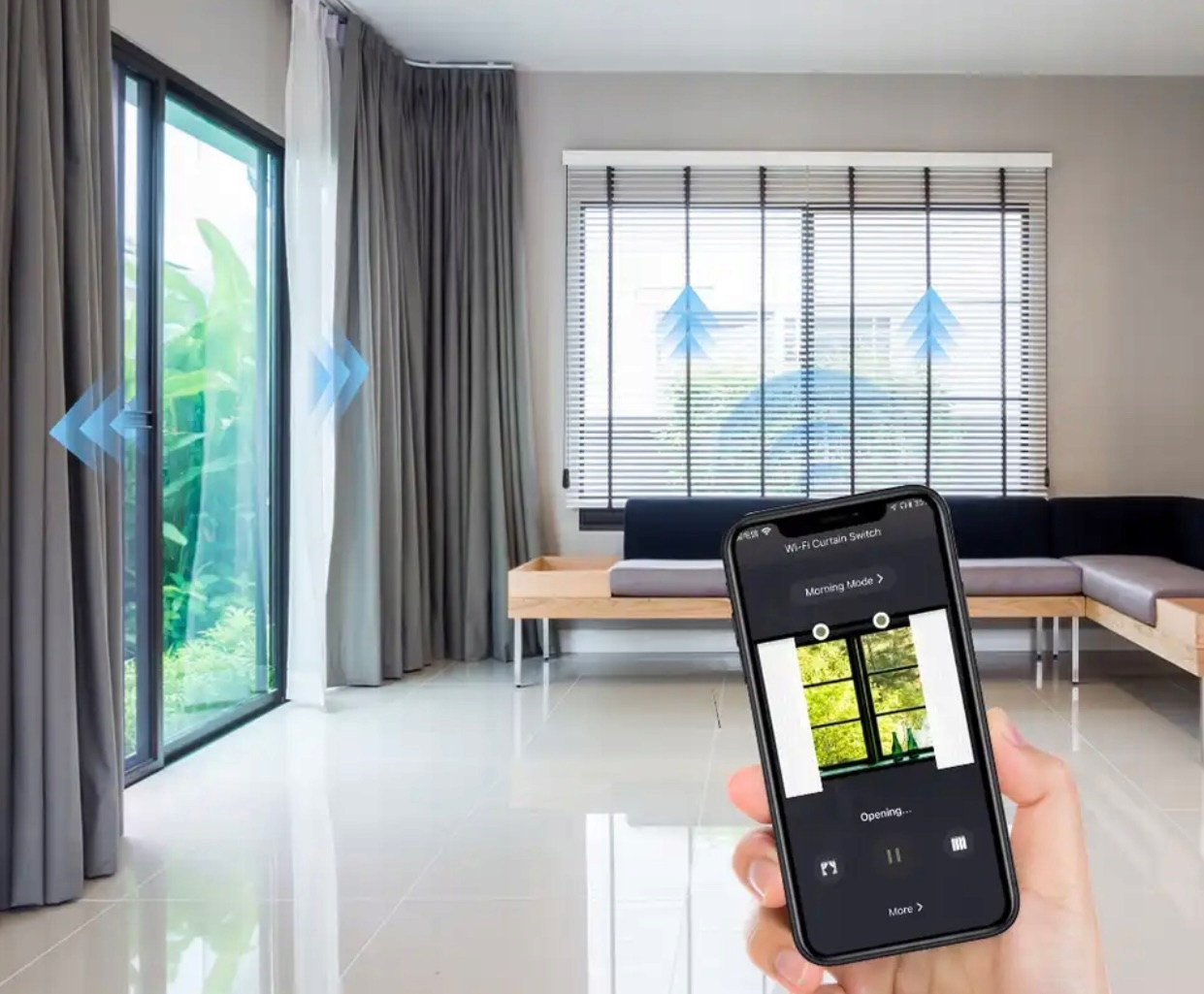 DOTYKOWY STEROWNIK ROLET ŻALUZJI WIFI Z GNIAZDKIEM SZKLANY 157mm TUYA SMART EAN (GTIN) 5905378716308