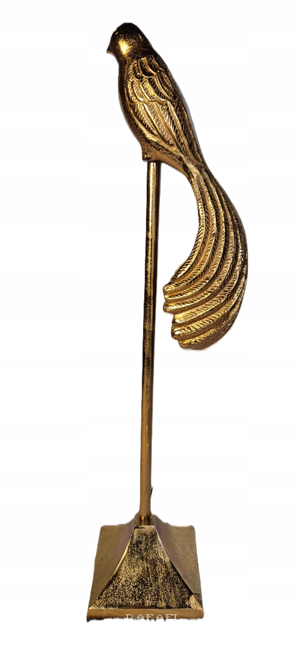 Dekoratívne postava Zlatého vtáka Kovová Veľká ozdoba do domu