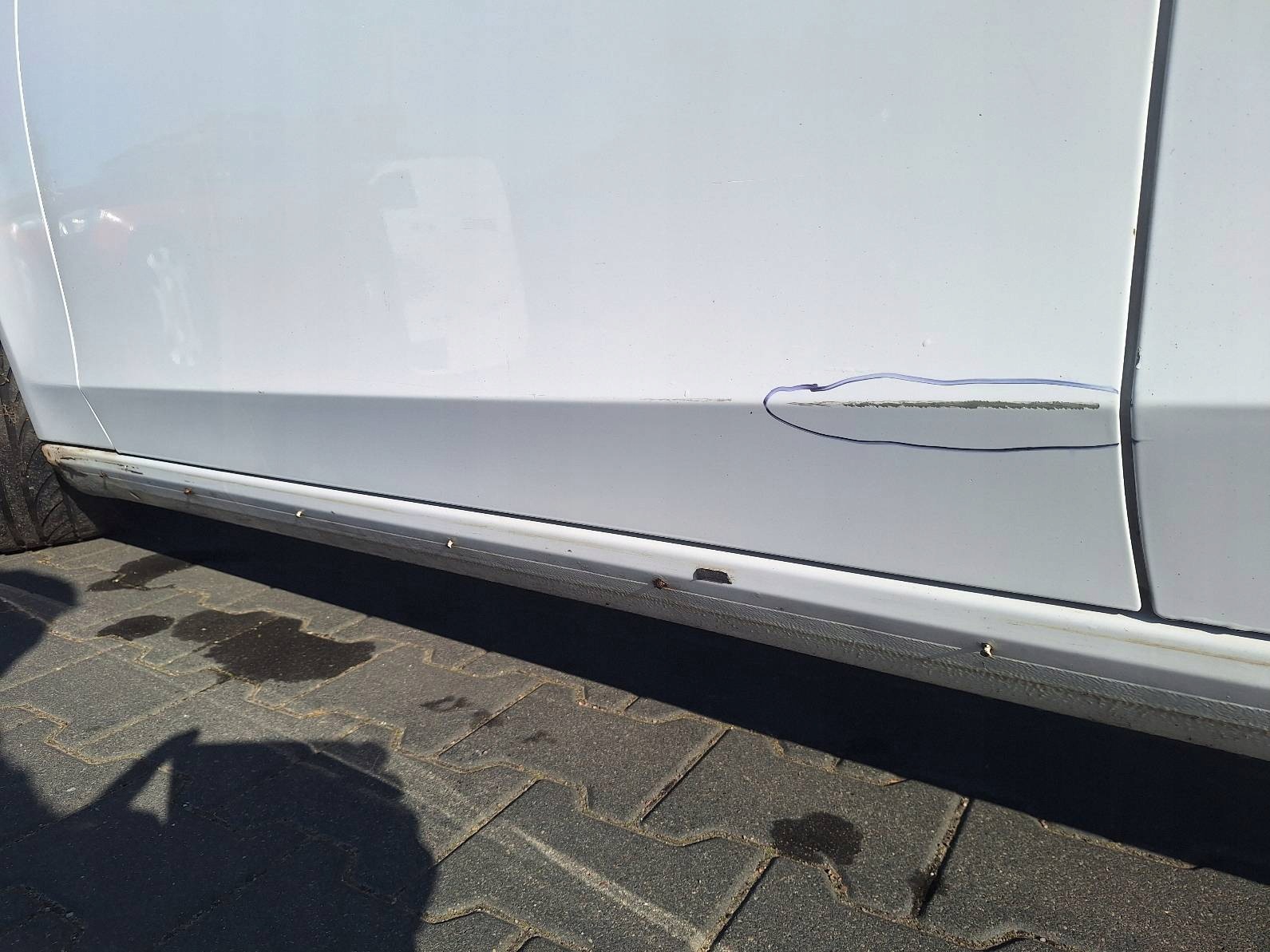 door complete left front + mirror UK AUDI A4 B8 LY9C