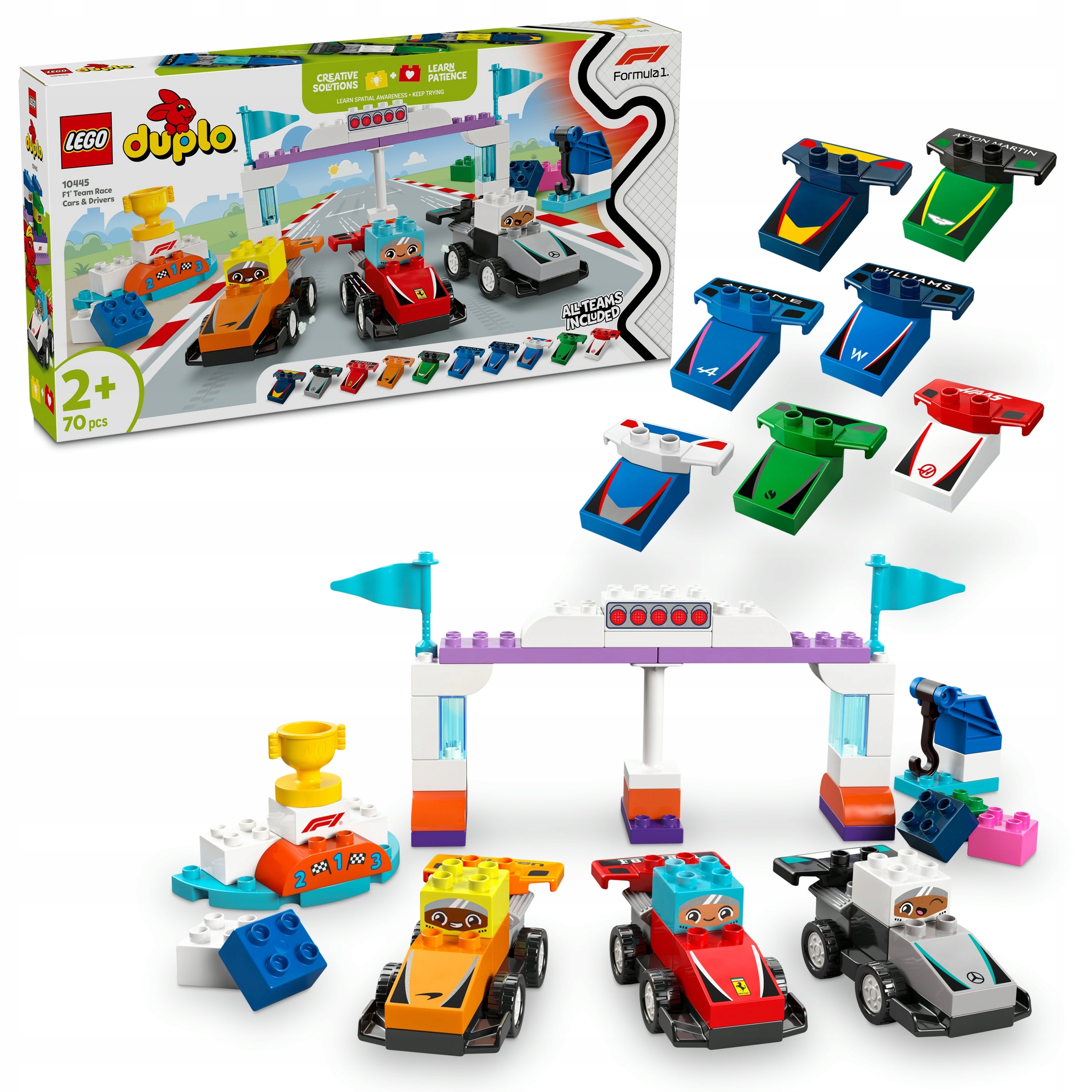 Lego Duplo 10445 Bolidy a řidiči F1 Závodní auta Auta Formule 1