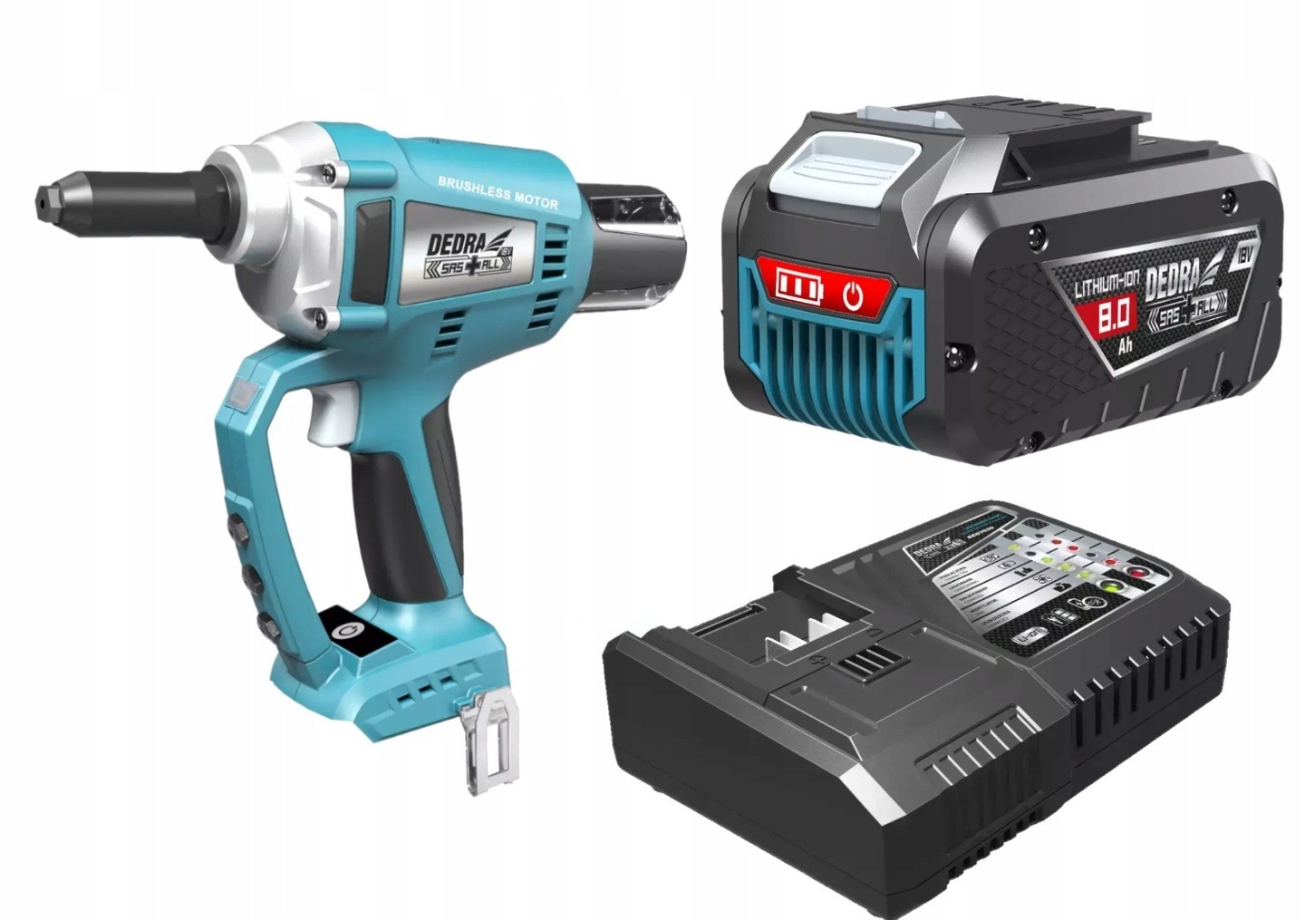 DEDRA NITOWNICA BEZSZCZOTKOWA+AKU 8AH+SZYBKA ŁAD.