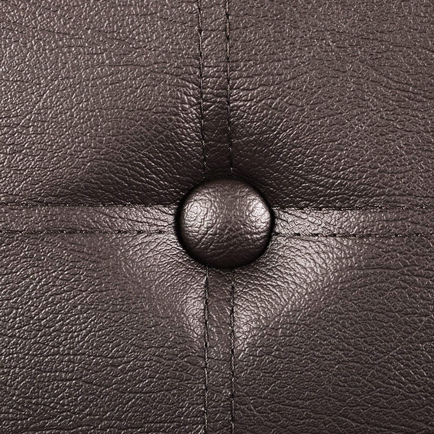 Brązowa skrzynia pufa do przechowywania ekoskóra Kod producenta SE0729