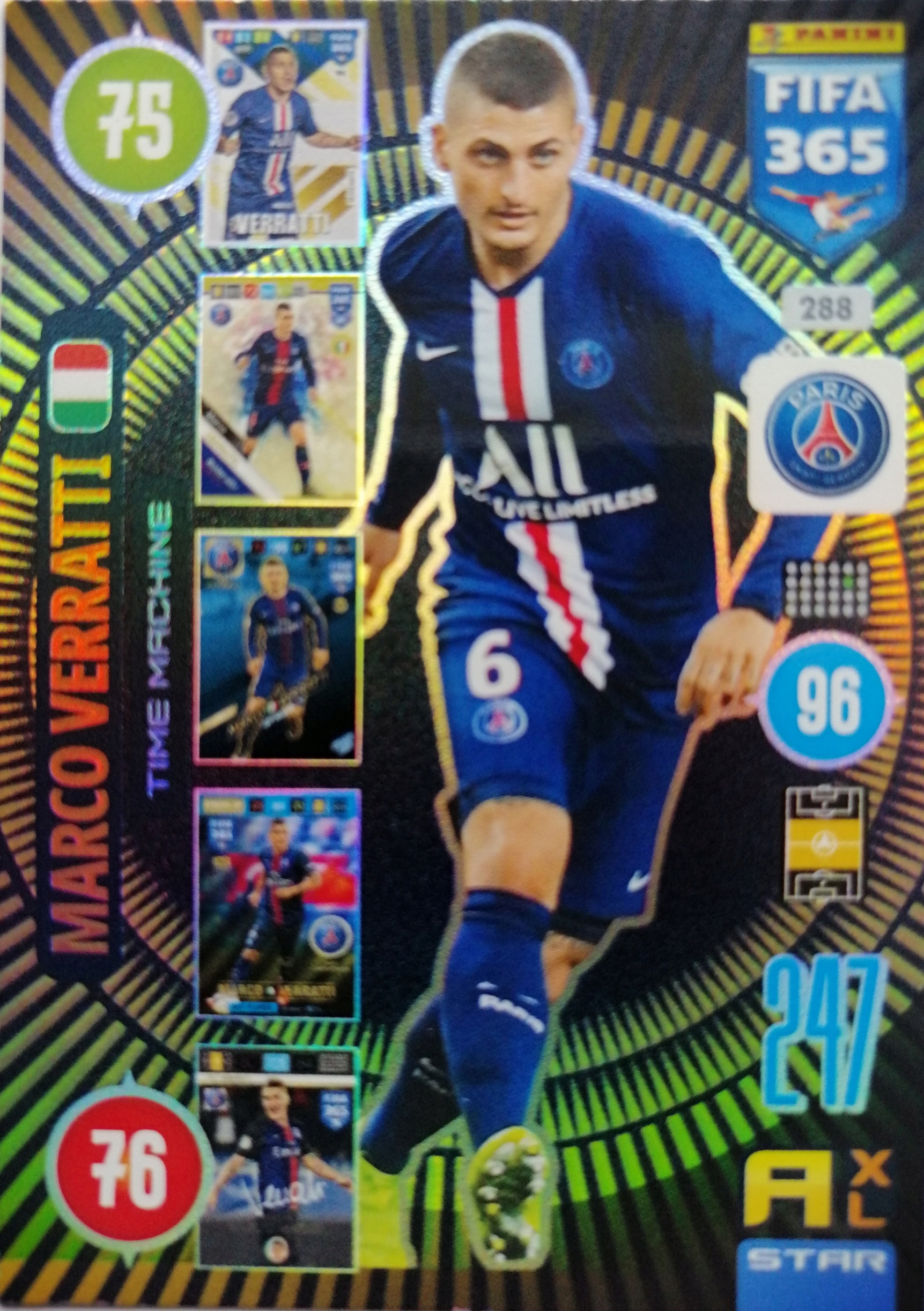 FIFA 365 2021 STAR TIME MACHINE 288 VERRATTI PSG
