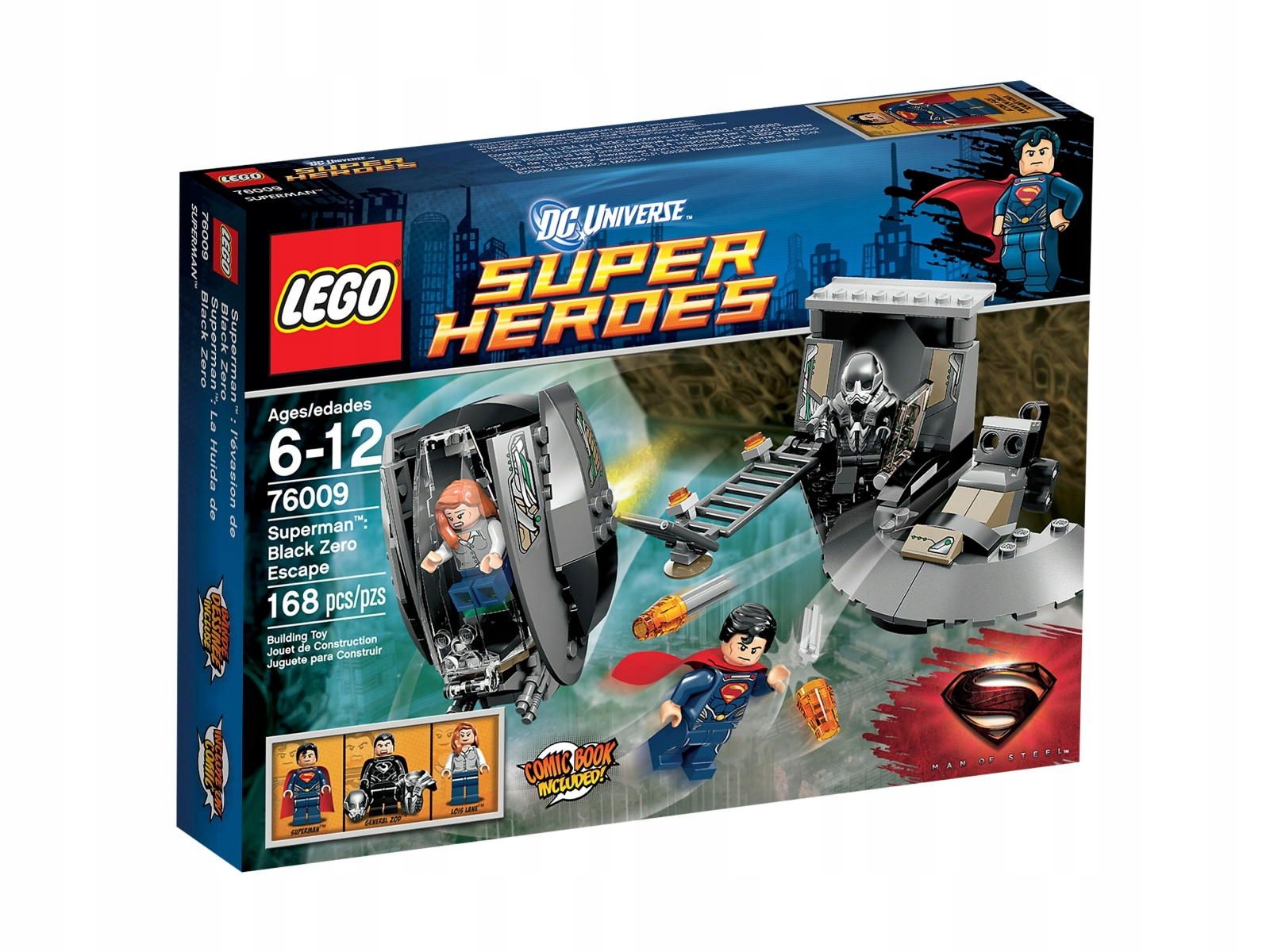 nový Lego Heroes 76009 Superman Útěk Black Zero Misb 2013 unikát