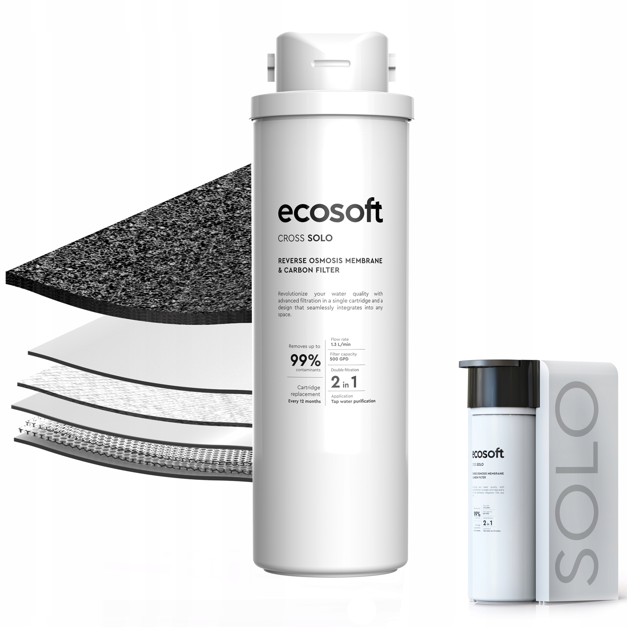 Filtrační vložka 2v1 pro reverzní osmózu Ecosoft Cross Solo