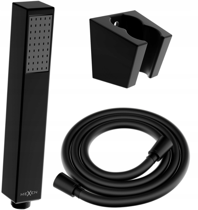 

Mexen Zestaw Prysznicowy Słuchawka R-77 Wąż Czarny