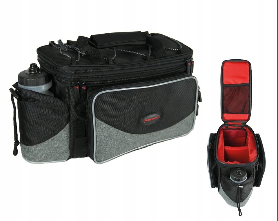 14876J2. Cyklistická taška Haberland FlexibagTop černá/šedá 40x22x24 cm 20 l