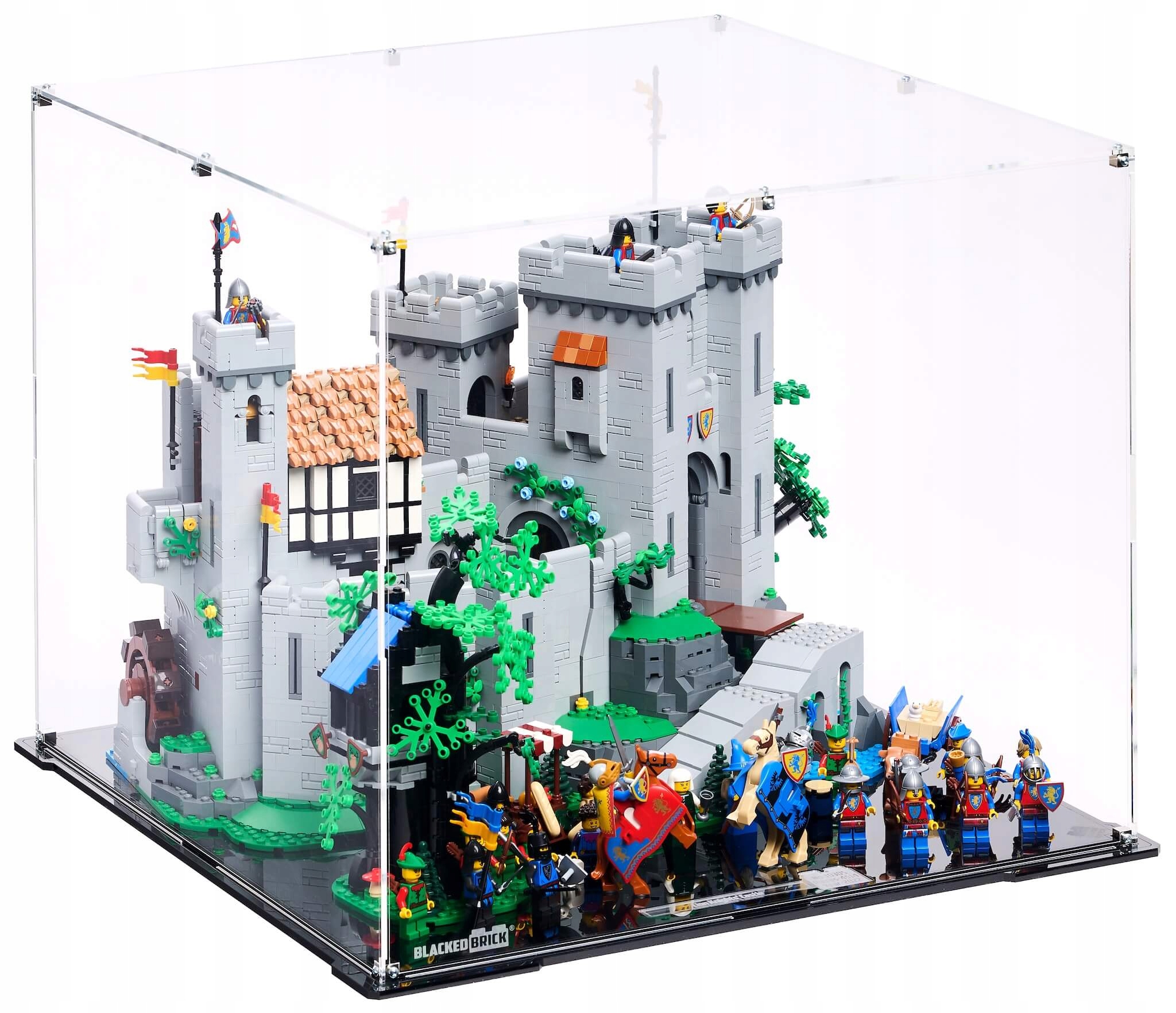 Vitrína Blacked Brick pre Lego 10305 Icons Zámok rytierov erbu Lev
