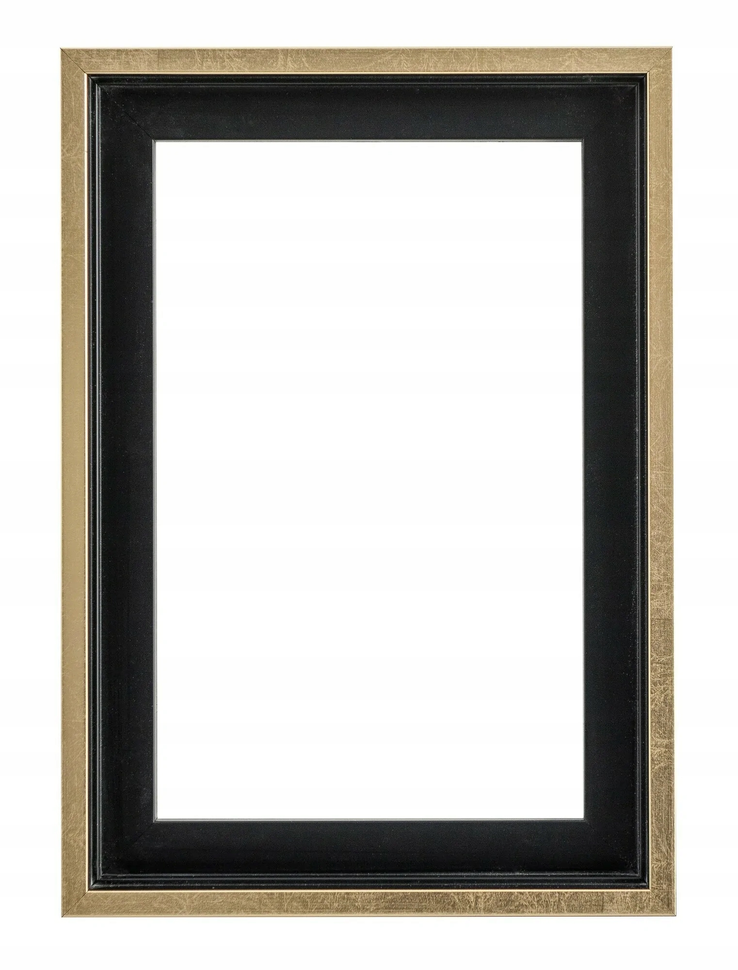 Dřevěný rám Chic černá/zlatá 60x90 cm