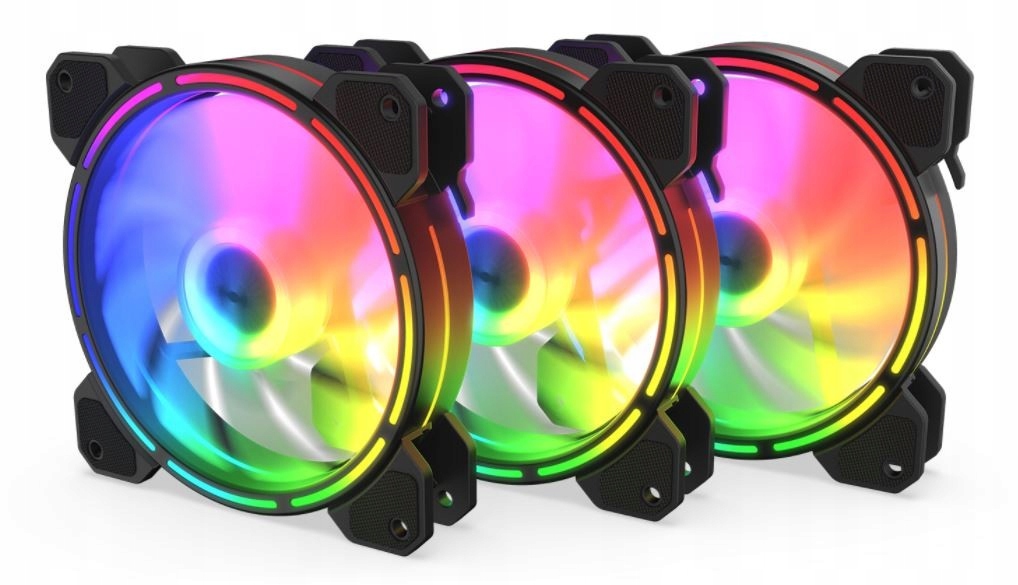 Krux Ventilátory Lunar Argb sada 3x120 MM