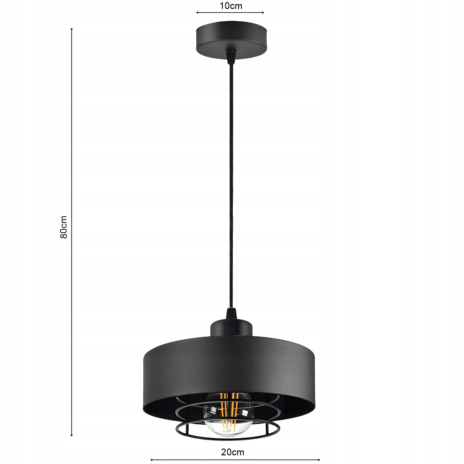 LAMPA WISZĄCA SUFITOWA ŻYRANDOL PLAFON LOFT LED Marka Led-lux