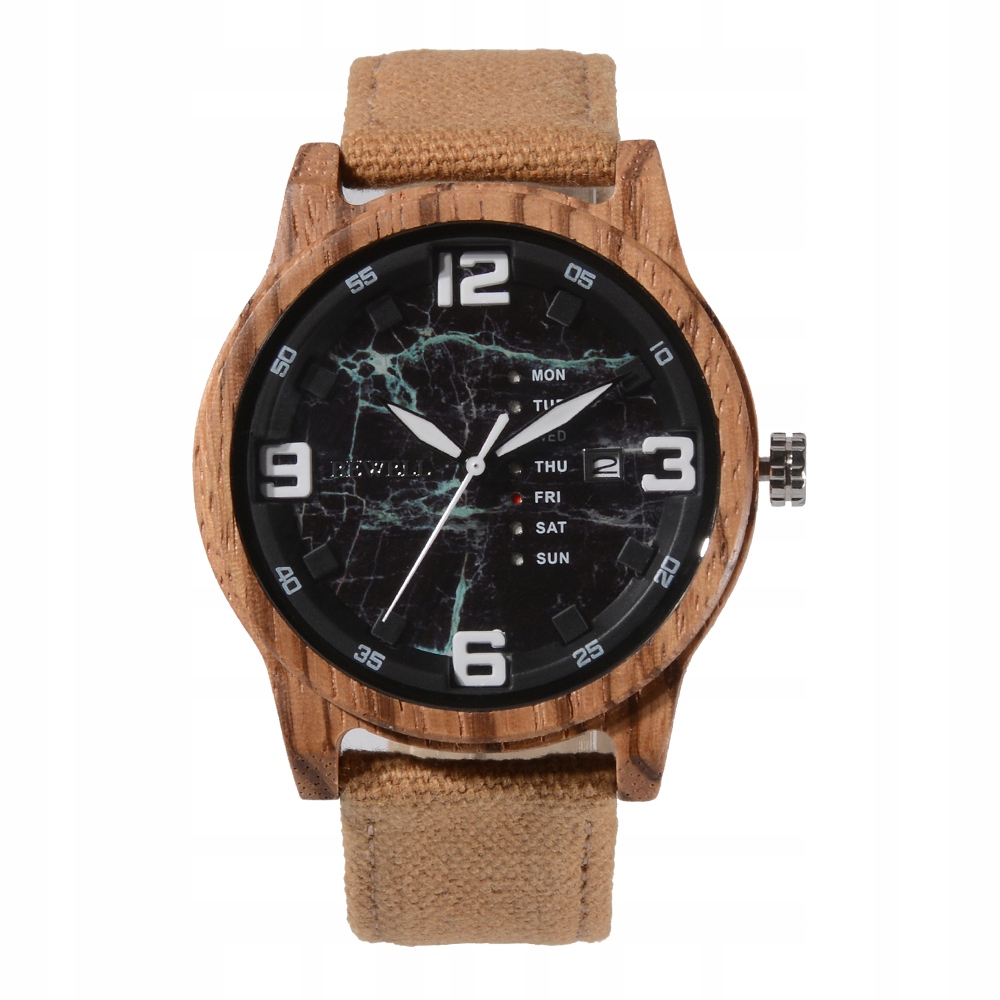 

Zegarek drewniany męski Bewell ZS-W156A zebrawood