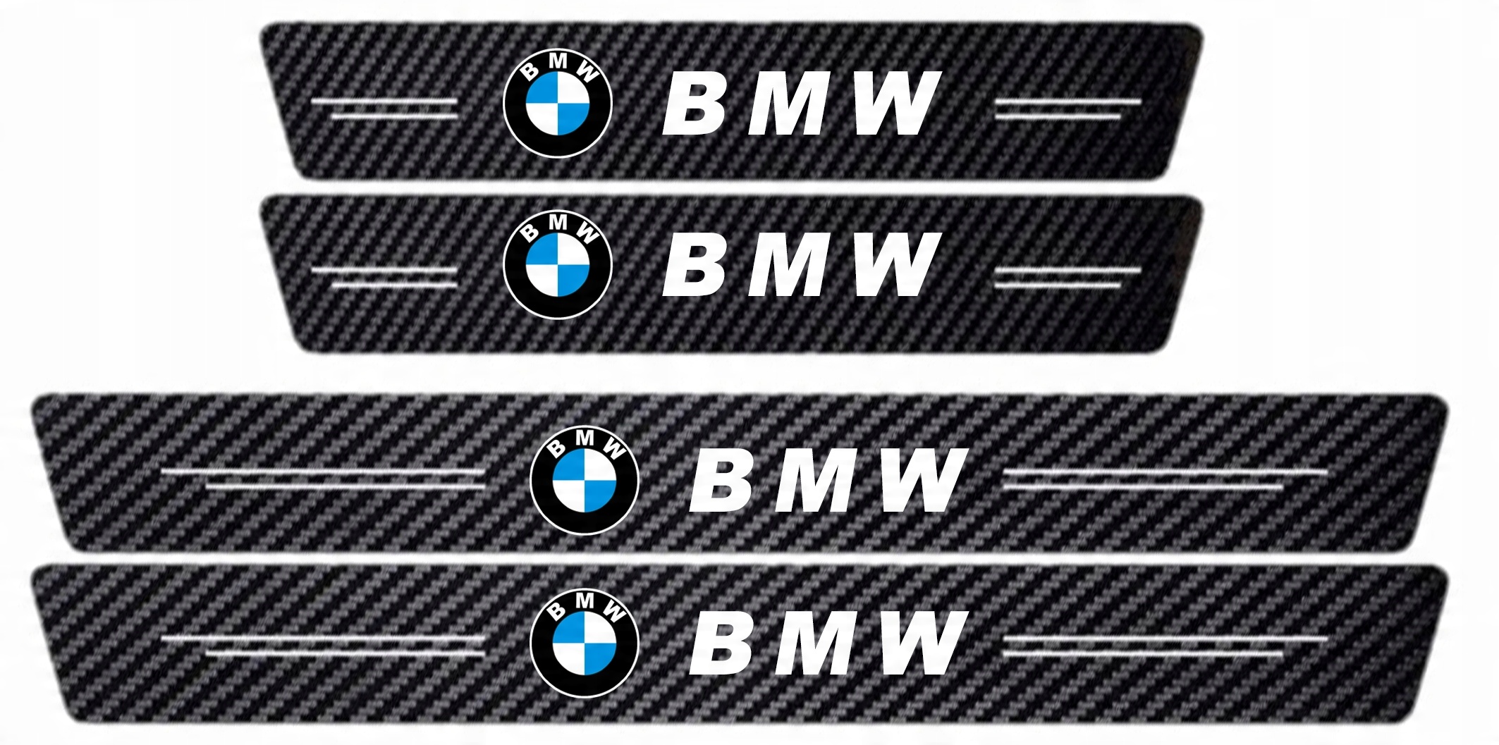 

Osłona naklejka na progi Bmw Carbon