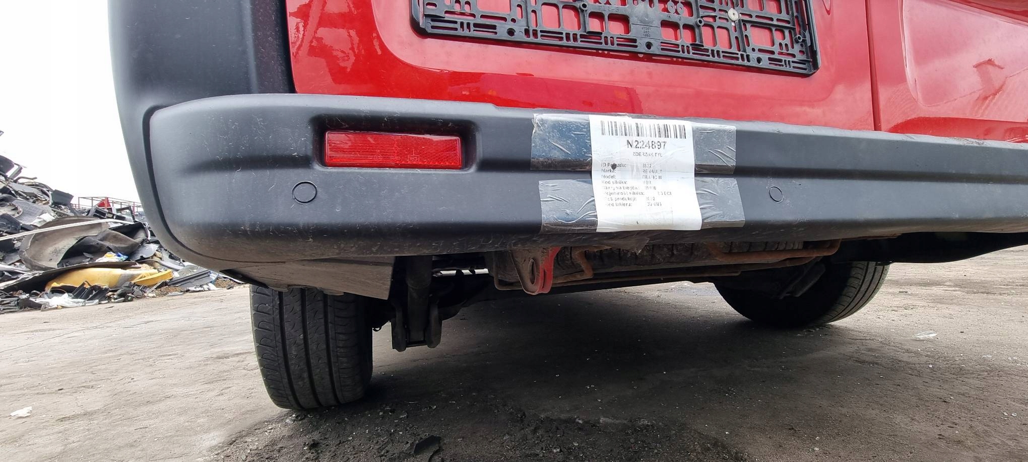 bumper rear part RENAULT TRAFIC III