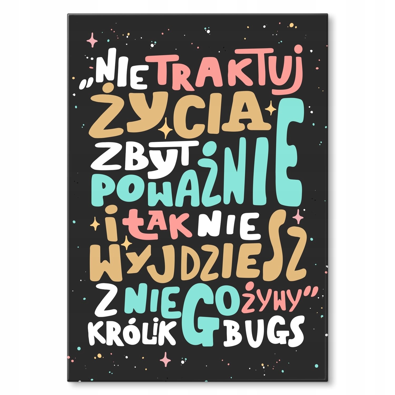 Kovový plakát Neberte život vážně Štítek Plech 30 x 42 cm Dárek