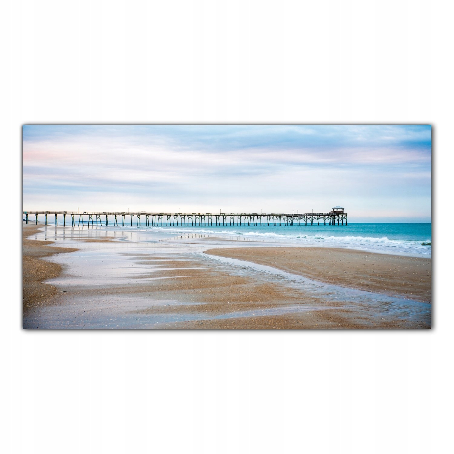 

Hartowany Obraz Szklany Plaża Wschód Słońca 100x50