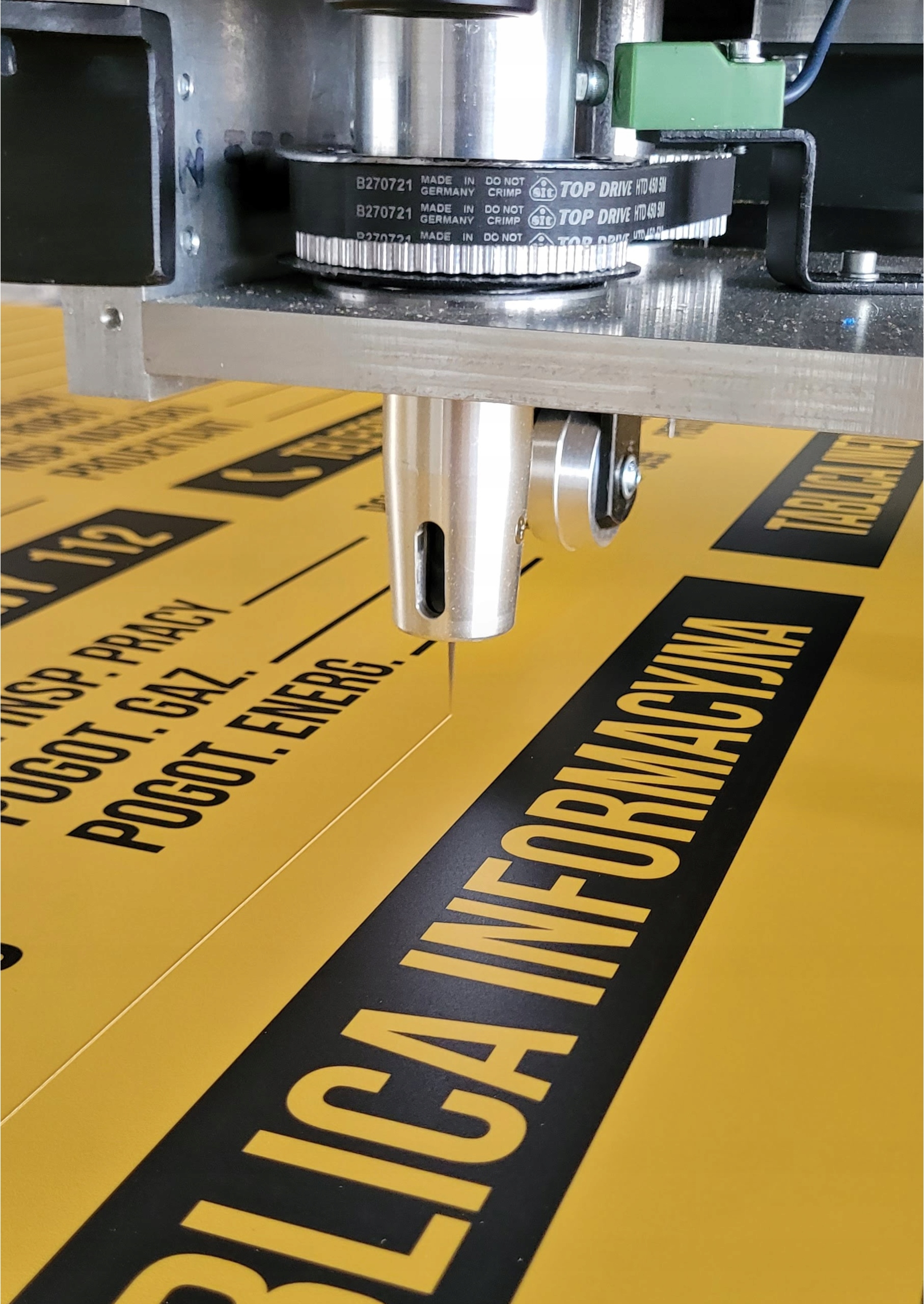 TABLICA BUDOWLANA INFORMACYJNA 500x700mm PCV 1 Szerokość produktu 50 cm