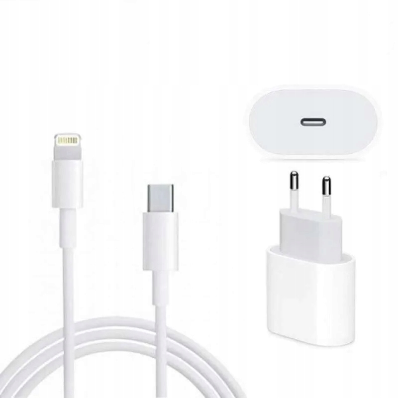 

Szybka Ładowarka Kostka Typ-c 20W +kabel Do Iphone